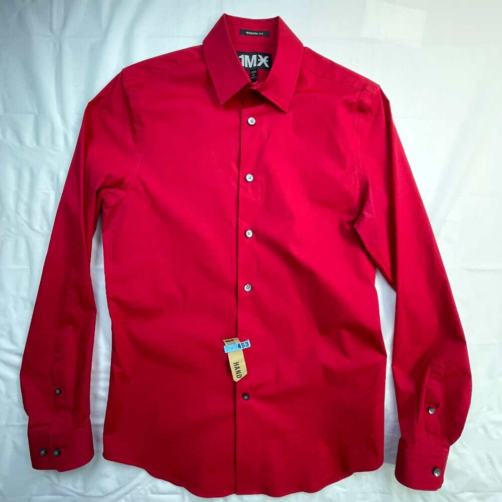Express Red Men's Button Down Shirt Size S(14-14.5)